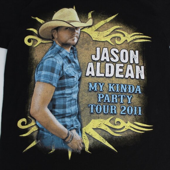 Jason Aldean 2011 My Kind of Party Concert Tour Tshirt Black Size Small - Picture 3 of 7